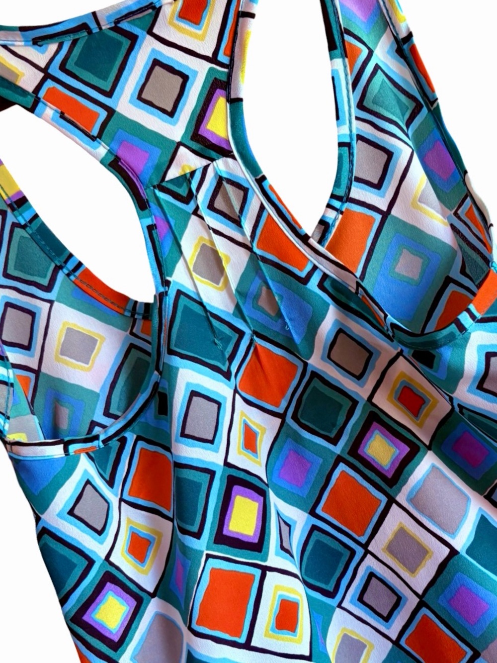 Gabriella Rocha Multi Color Boho Geometric Pocket Tank Top Small - Picture 14 of 16